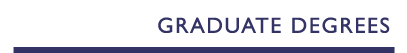 Graduate Degrees