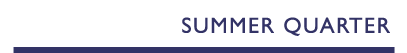 Summer Quarter